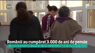 Românii au cumpărat 3.000 de ani de pensie