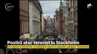Un camion a intrat în plin într-o mulţime de oameni, în centrul oraşului Stockholm