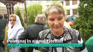 Pelerinaj în ajunul Floriilor, pe străzile din Bucureşti. Gigi Becali nu a lipsit de la procesiune