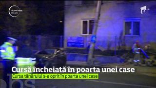 Teribilism pe străzile din Sibiu: Un şofer de 28 de ani  a RUPT o ţeavă de gaze şi s-a oprit în poarta unei case