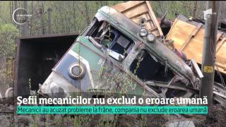 ŞOCANT: Mecanicii din trenul deraiat în Hunedoara s-au sacrificat, să evite tragedia. Compania ia însă în calcul varianta ERORII UMANE!