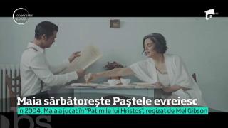 Actrița Maia Morgentern sărbătorește Pesahul sau Paștele evreiesc