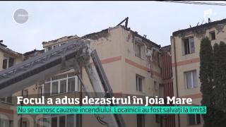 La Gura Humorului focul a ras 18 apartamente! Doar o minune a făcut să nu existe nicio victimă în incendiul izbucnit miercuri noaptea
