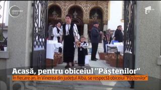 Într-un sat din judeţul Alba, oamenii se pregătesc de Înviere printr-un obicei unic