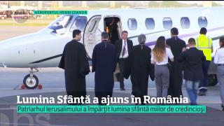 Lumină Sfântă de la Ierusalim a ajuns în România! Va fi împărțită la Slujba Învierii