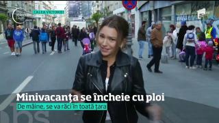 Soarele ne-a răsfăţat în prima zi de Paşte, dar, nu sunt veşti bune pentru următoarele zile. Vin ploile