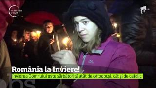 Bisericile din toată ţara au fost pline ochi azi-noapte. Cu mic cu mare, credincioşii au venit să întâmpine sărbătoarea Învierii Domnului