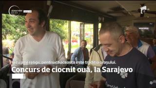 Zeci de persoane au participat la Sarajevo la un concurs de...spart ouă