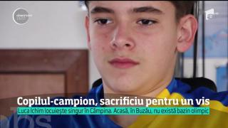 A luat viaţa în piept! La numai 13 ani un băiat locuieşte SINGUR, la peste O SUTĂ de kilometri de casă. Totul, de dragul sportului