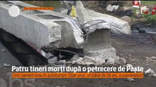 TRAGEDIE în Bistriţa Năsăud: Un şofer a intrat cu maşina într-un stâlp de electricitate. Patru adolescenţi au MURIT, un al cincelea a scăpat cu viaţă