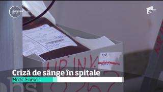 E din nou criză de sânge. Prea puţini donatori, mai ales de Sărbători