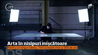 Arată SPECTACULOS! Tablouri unice, realizate din nisip de un tânăr din Germania