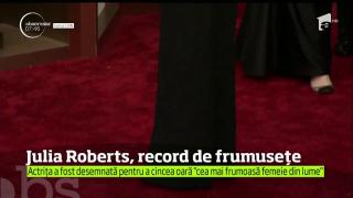 Julia Roberts, desemnată cea mai frumoasă femeie din lume şi în 2017 (VIDEO)