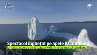 IMAGINI UNICE! Un uriaș aisberg a atras toate privirile în largul coastei canadiene (VIDEO)
