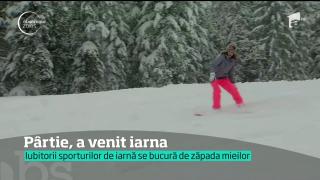 Iarna din mijlocul primăverii a redeschis sezonul de schi