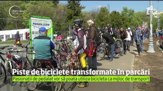 Din 100 de kilometri de piste pentru biciclişti în Bucureşti, au mai rămas doar 6! Zeci de tineri care au pedalat pentru o infrastructură modernă