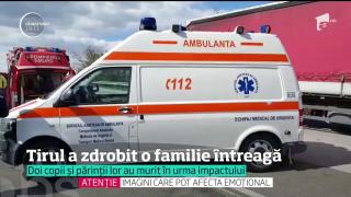 CARNAGIU PE ŞOSEA! Un cauciuc EXPLODAT al unui TIR a ucis o familie întreagă, inclusiv doi copii de 5 şi 6 ani, în judeţul Olt