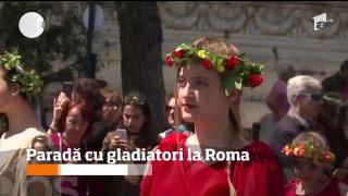 Lupte cu gladiatori în arenă, la Roma. Oraşul etern a celebrat 2270 ani de la fondare (VIDEO)