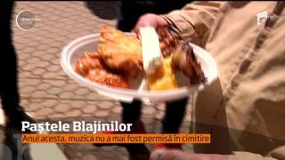 Paştele Blajinilor, mese îmbelşugate cu bucate alese şi băutură, la morminte