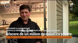 Afacere de un milion de dolari cu şosete personalizate