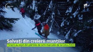TURIŞTI SALVAŢI după ce au ignorat pericolul şi s-au aventurat pe munte, la Sinaia
