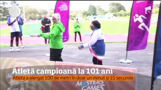 A câștigat medalia de aur la o cursă de 100 de metri, la vârsta de 101 ani!