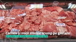 Majorări de prețuri! Micii, cârnăciorii proaspeţi şi ceafa de porc sfârâie mai scump pe grătare de 1 Mai