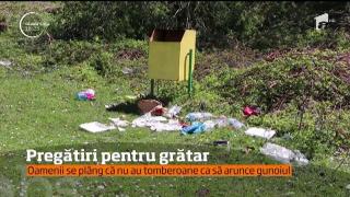 Din ce în ce mai puține locuri amenajate pentru picnic! La Buzău există un singur spaţiu unde localnicii pot să aşeze un grătar