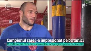 Singurul om care l-a bătut pe Anthony Joshua, campionul mondial al greilor, e românul Mihai Nistor, care se pregăteşte pentru... bacalaureat