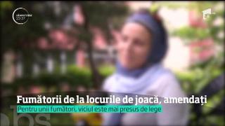 Fumătorii de la locurile de joacă pentru copii, amendaţi