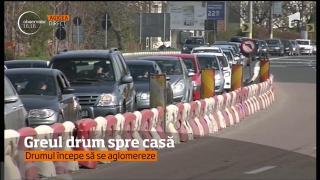 E aglomeraţie pe rutele dinspre Litoral spre Bucureşti