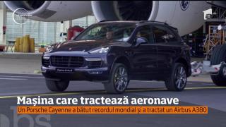 Maşina care bate un nou record mondial! Un automobil a tractat cea mai grea AERONAVĂ