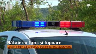 Bătaie cu furci şi topoare în Argeş. Mai mulţi tineri s-au încăierat în mijlocul străzii, fără un motiv clar