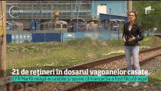 Poliţiştii au făcut 21 de rețineri în dosarul vagoanelor vândute la fier vechi. Elemente INCREDIBILE din dosar