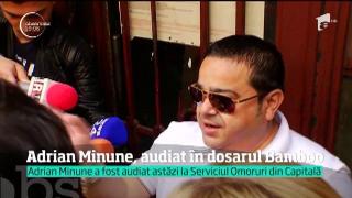 Adrian Minune a fost audiat la Serviciul Omoruri din Capitală, în dosarul Bamboo