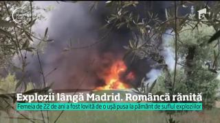 O româncă e printre răniţii grav în urma exploziilor de la o fabrică de solvenţi din Madrid