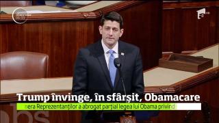 Victorie în Congres pentru Donald Trump! Preşedintele american scapă de Obamacare (VIDEO)
