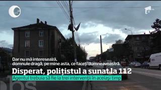 Caz incredibil la Lupeni! Un polițist A SUNAT LA 112 pentru că nu mai făcea faţă intervenţiilor