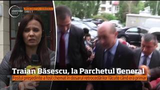 Traian Băsescu, audiat la Parchetul General într-un dosar pe retrocedări ilegale făcute când era la Primăria Capitalei (VIDEO)