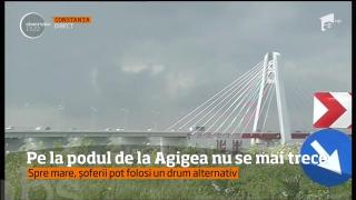 Podul de la Agigea, închis începând de astăzi. Şoferii au un drum alternativ ceva mai lung, ca să ajungă la mare (VIDEO)