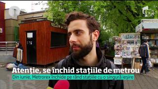 Din iunie, Metrorex închide pe rând stațiile cu o singură ieșire