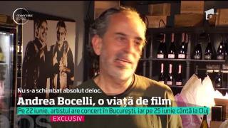 Interviu de excepție cu Andrea Bocelli! "The Music of silence", filmul inspirat din viața artistului