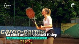 Alexandra Jalbă, în vârstă de cinci ani, muncește din greu să devină tenismenă de succes