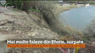 Marea Neagră rămâne fără plaje! Mai multe faleze din Eforie, afectate de alunecări de teren