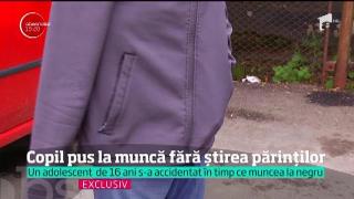 Adolescent din Călărași, accidentat în timp ce muncea la negru. Părinţii copilului nu ştiau nimic