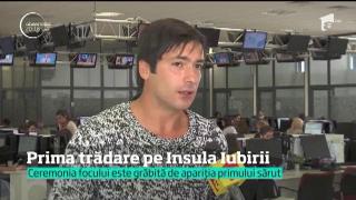 Prima trădare pe Insula Iubirii! Ceremonia focului este grăbită de un sărut care a alarmat toate concurentele