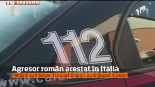 Un român care locuieşte în Italia a fost împuşcat în picior de poliţişti, după ce şi-a ameninţat familia cu un satâr!
