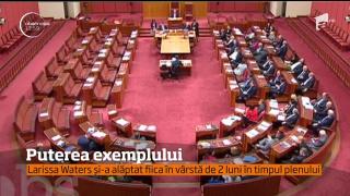 Un bebeluş de două luni scrie istorie în parlamentul Australiei