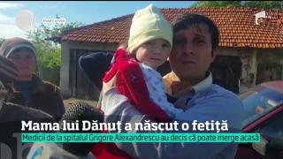 Final ca în filme! Dănuţ, copilul salvat dintr-o fântână din Teleorman, a fost externat în ziua în care i-a venit pe lume o surioară