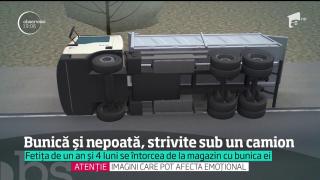 CE DURERE! Bunica şi nepoata de doar un an şi patru luni au murit sub 40 de tone de nisip şi pietriş, după ce un camion s-a răsturnat!